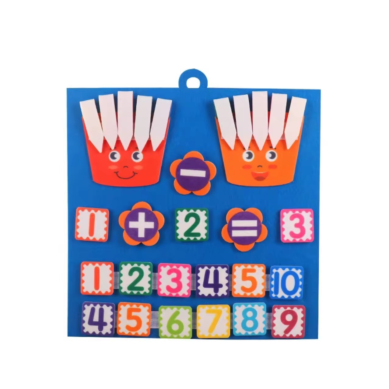 (30x30cm) Filz Kinder Mathematik Tafel Zahlen Mathe Brett Rechenaufgaben Montessori Grundschul Lernspiel für Addition / Subtraktion