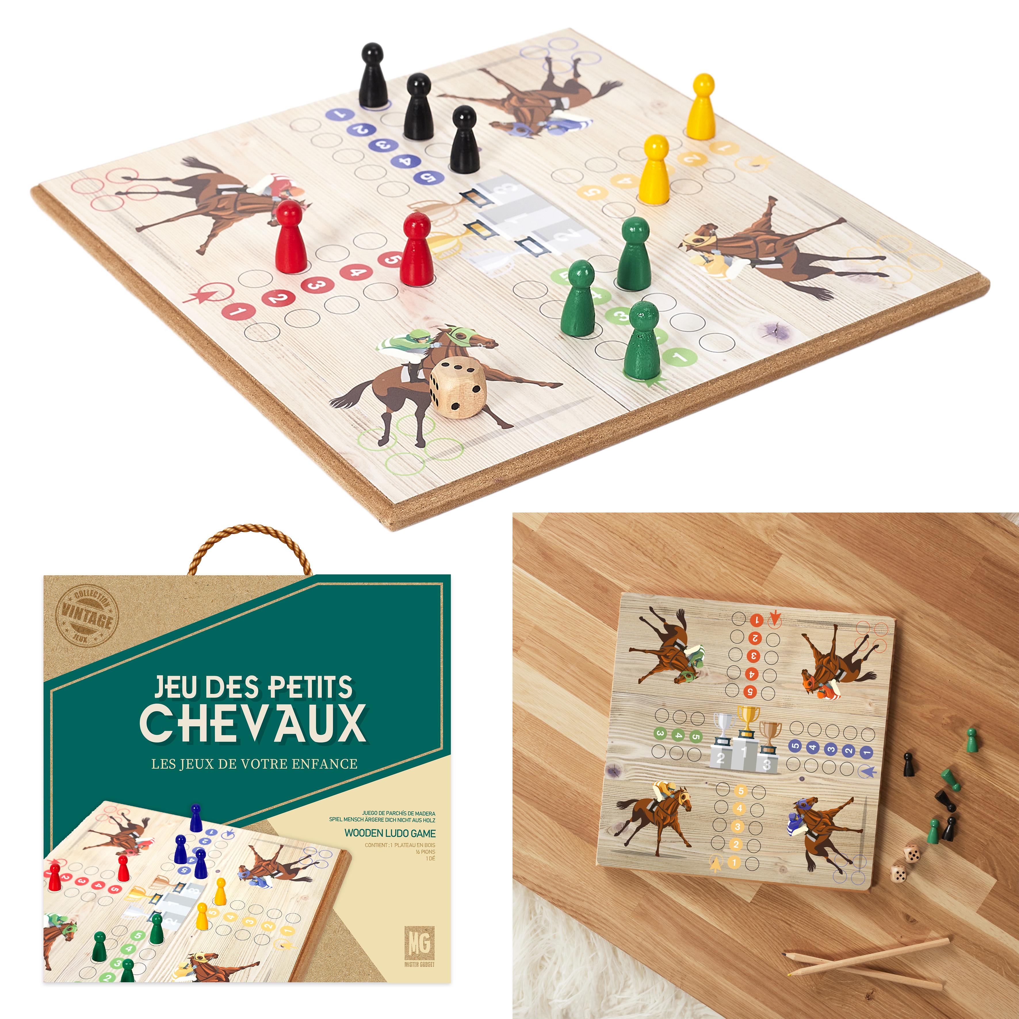 JEU PETITS CHEVAUX BOIS
