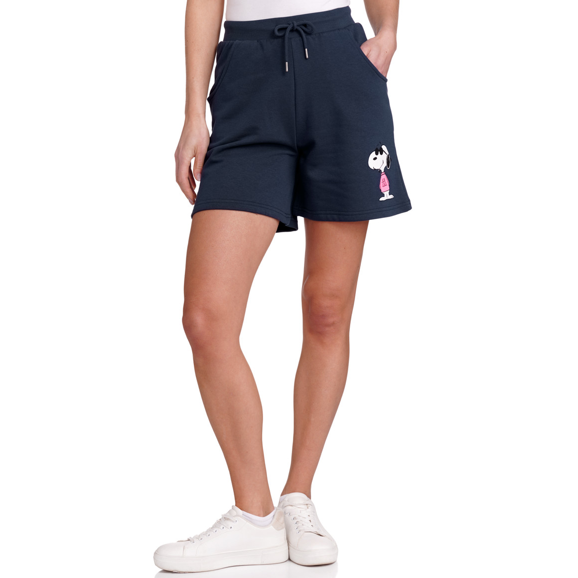 Jonas Nielsen Peanuts Joggingshorts mit Print dunkelblau