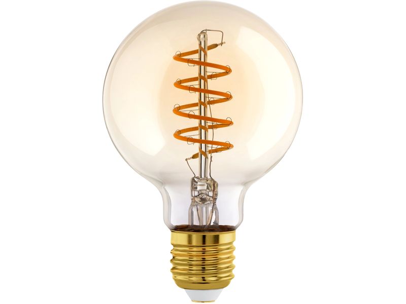 EGLO Leuchten Lampe 4 W E27 Warmweiss Filament LED-Glühbirne in antikem Vintage Design