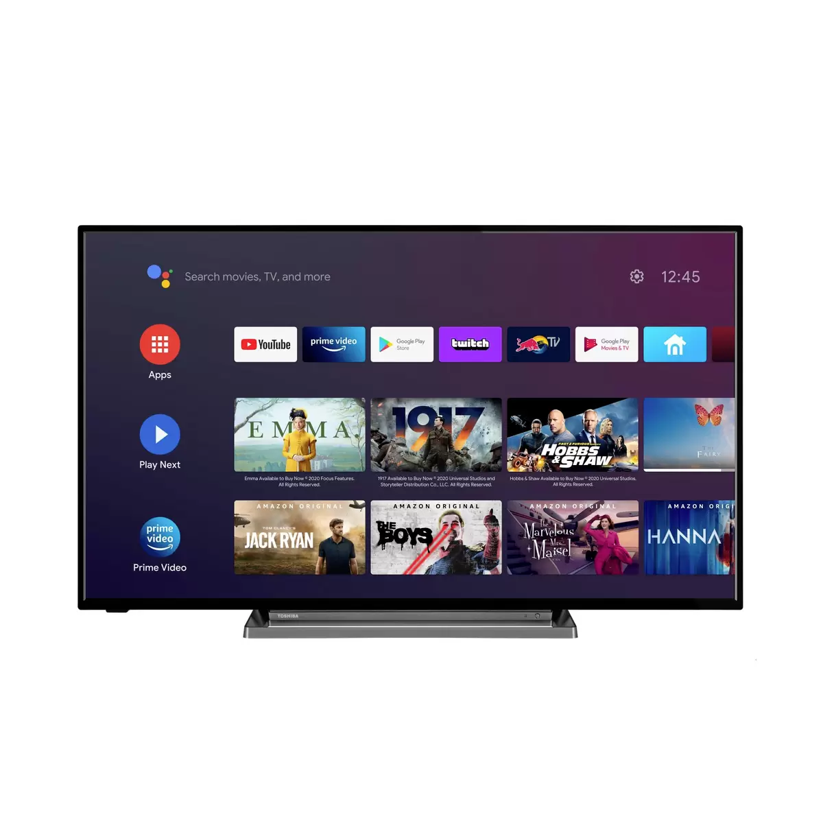 TV Toshiba 65UA3D63DG Schwarz