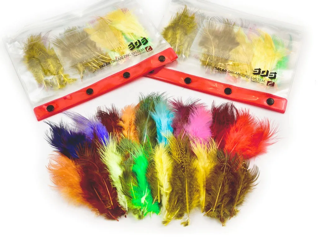 Frodin Flies Pheasant Rump Feather Pack 20 Farger, 100 Fjær