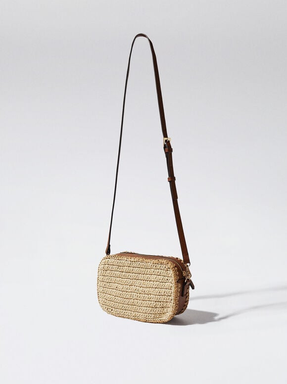 Bolso Bandolera De Paja - Camelo