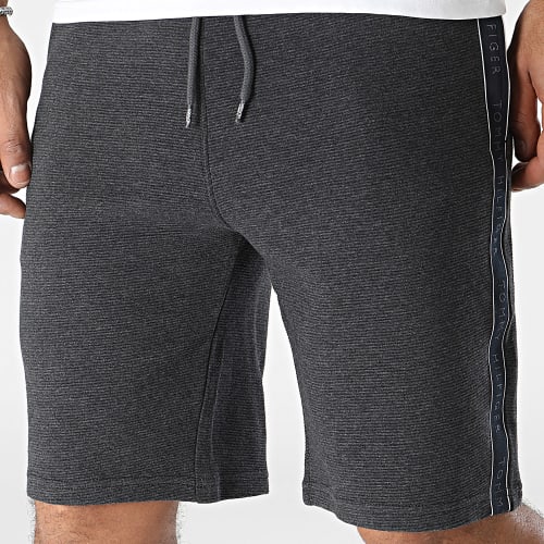 Short Jogging A Bandes 3008 Gris Anthracite