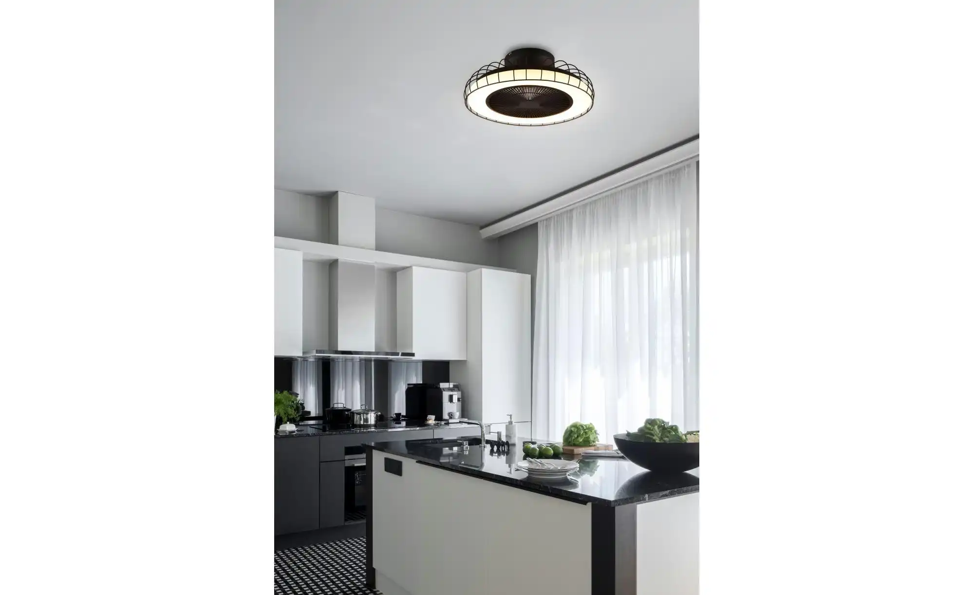 Trio Deckenleuchte mit Ventilator