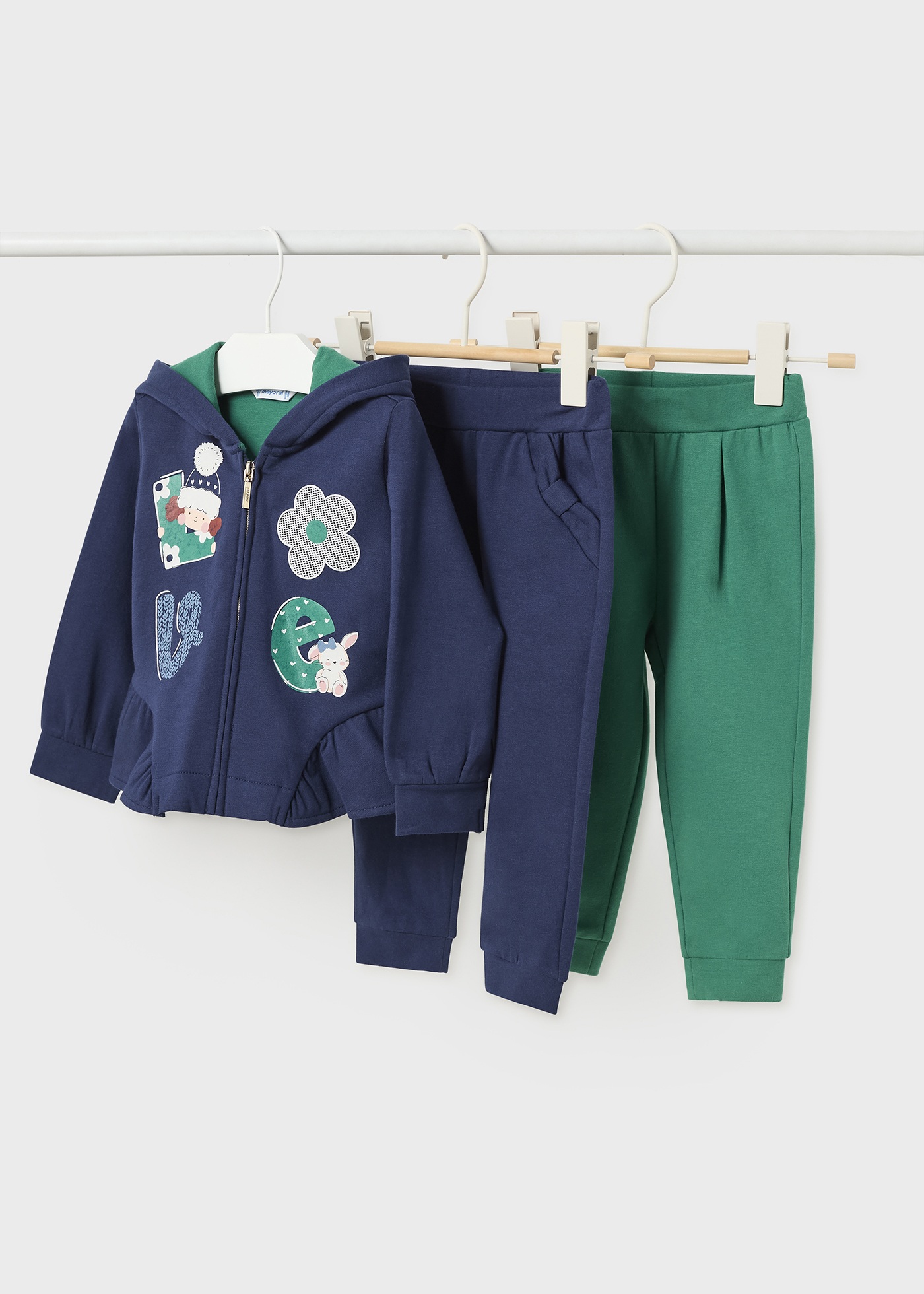 Conjunto de moletom infantil de 3 peças Better Cotton
