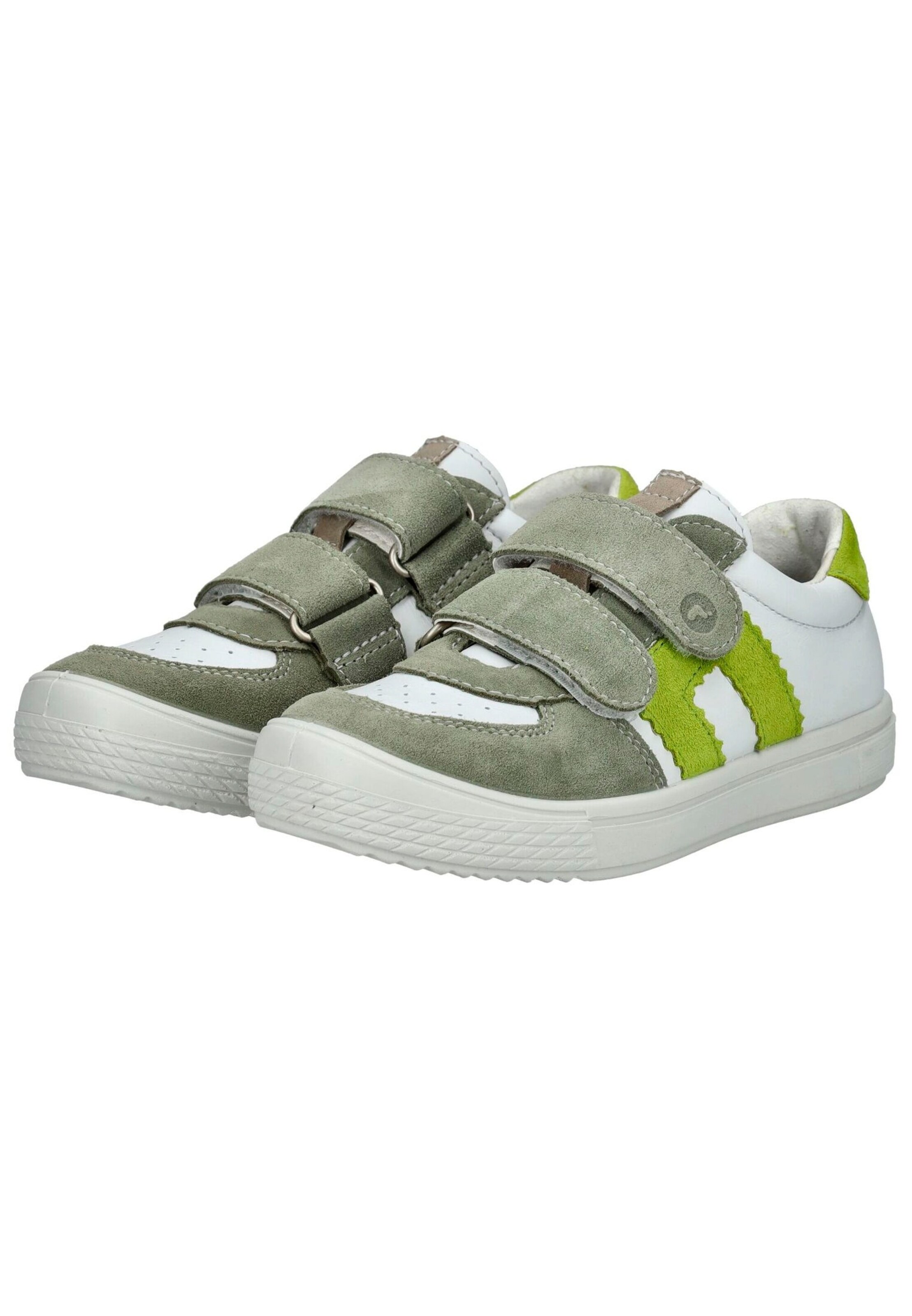Halbschuhe Weiß/Grün