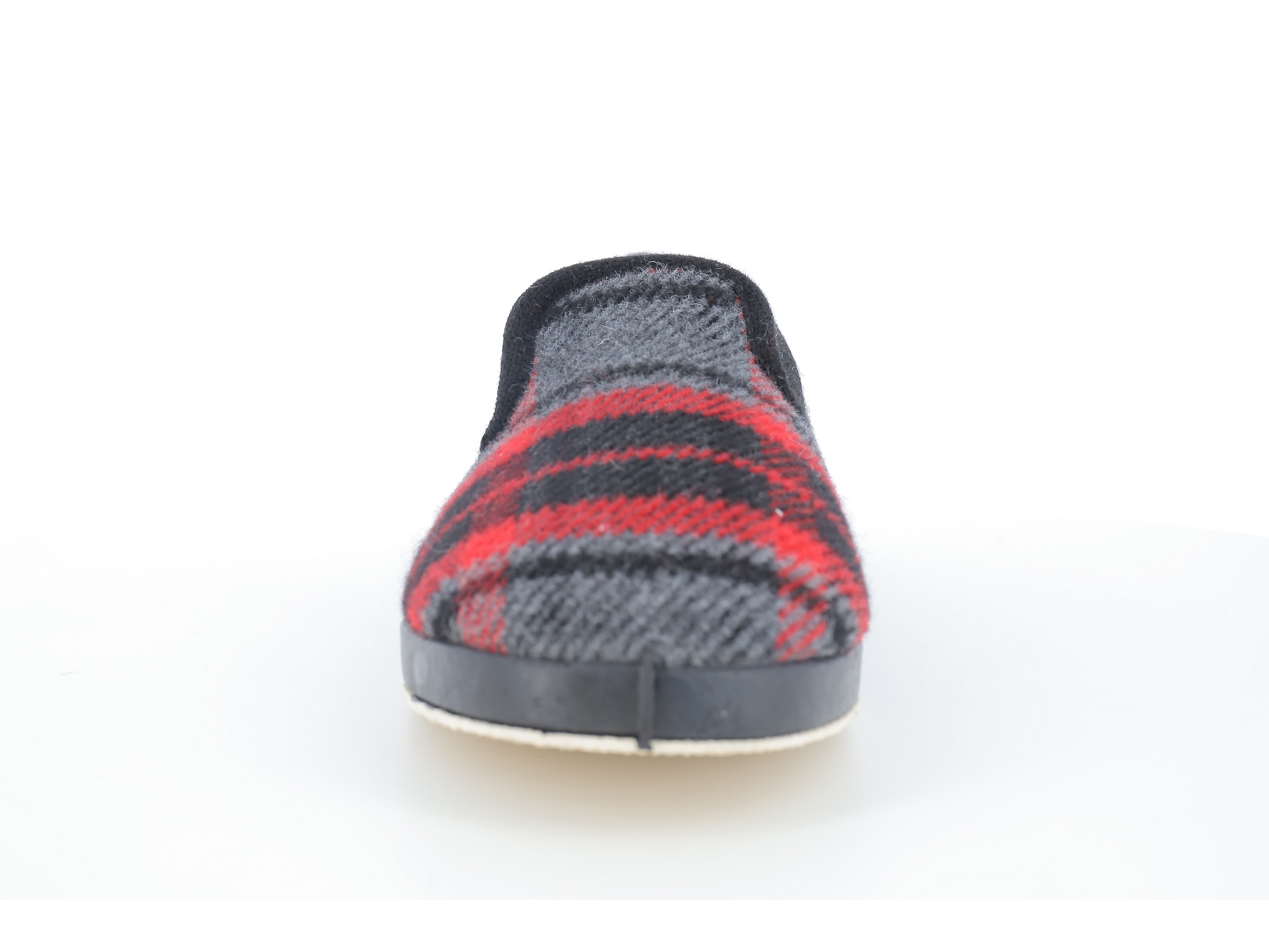 Calzacomodo-590 PANO LANA Textile Noir Rouge