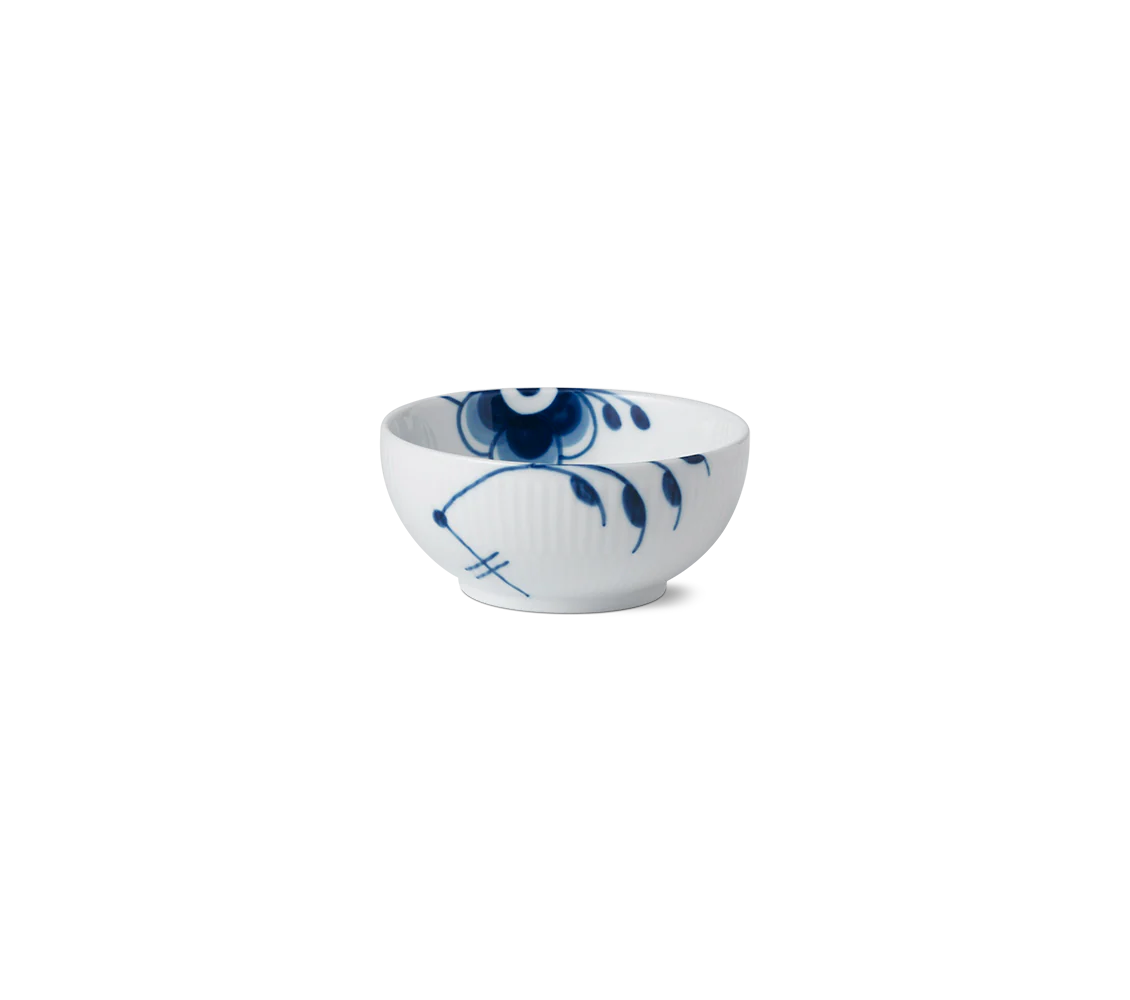 Royal Copenhagen  Blå Mega riflet skål - 24 cl.