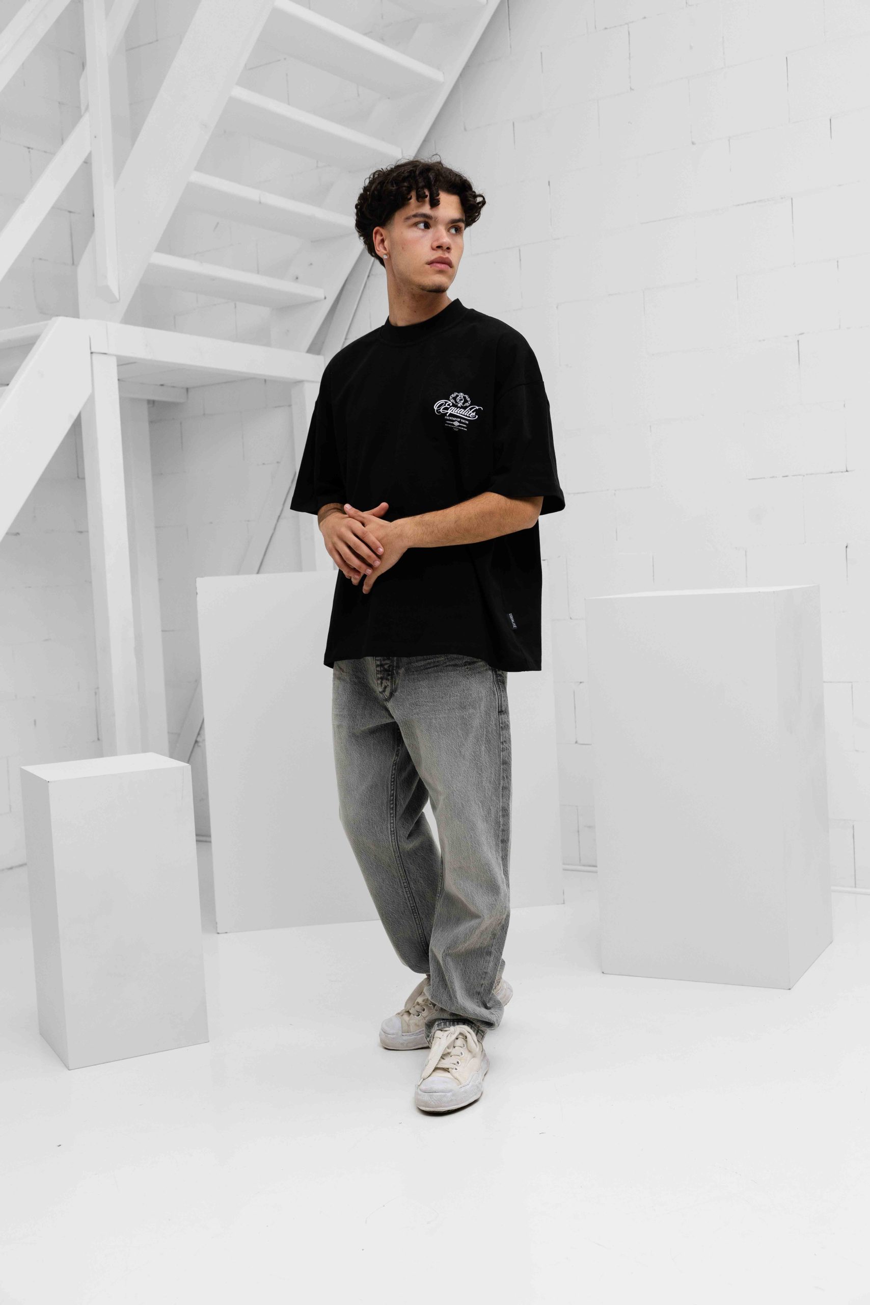 Equalité Yuki Boxy T-Shirt 2.0 Heren Zwart