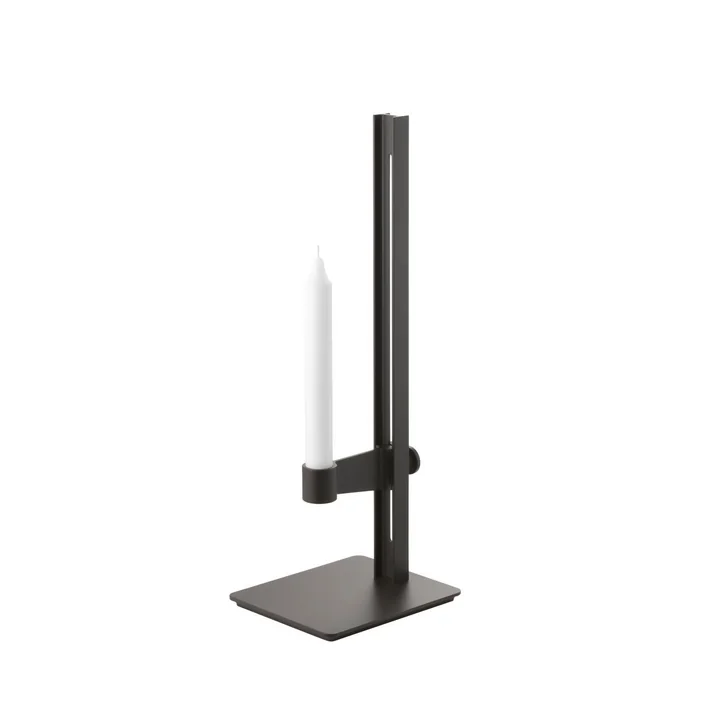 String - Museum Kerzenhalter, H 40 cm, dunkelbraun