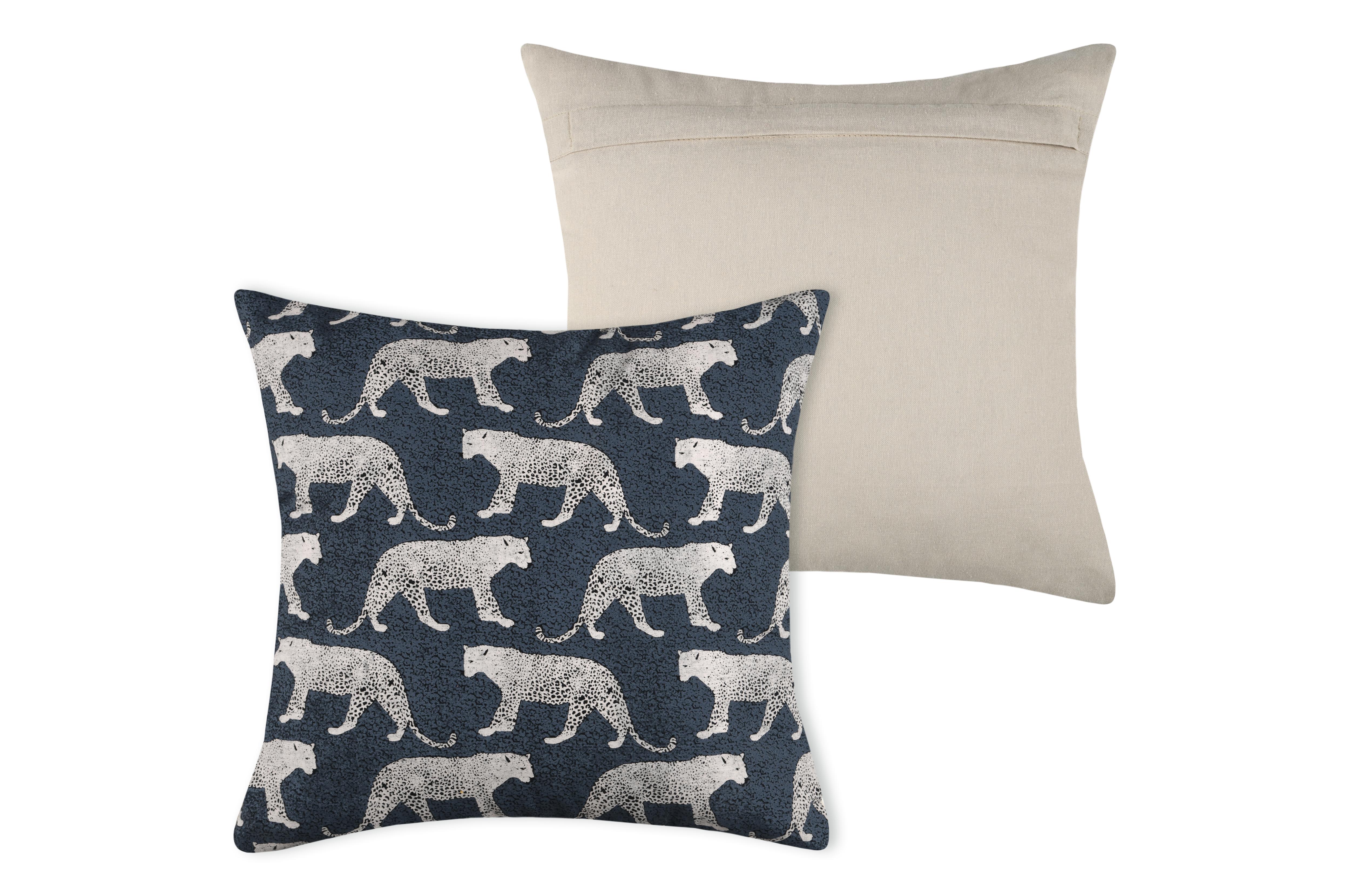 BENITO COUSSIN 40X40CM NOIR COTON RECYCLE