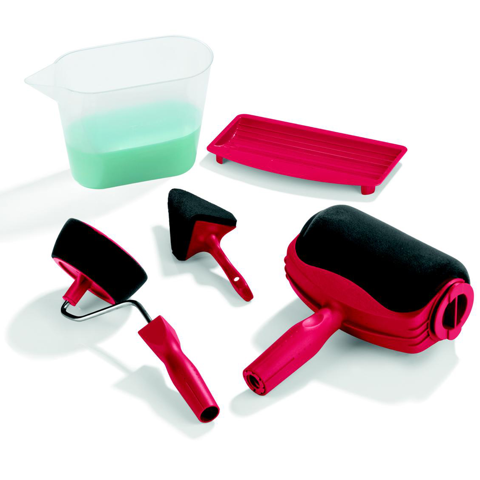 EASYMAXX 5-teiliges Streichset PAINT MAX PRO - rot