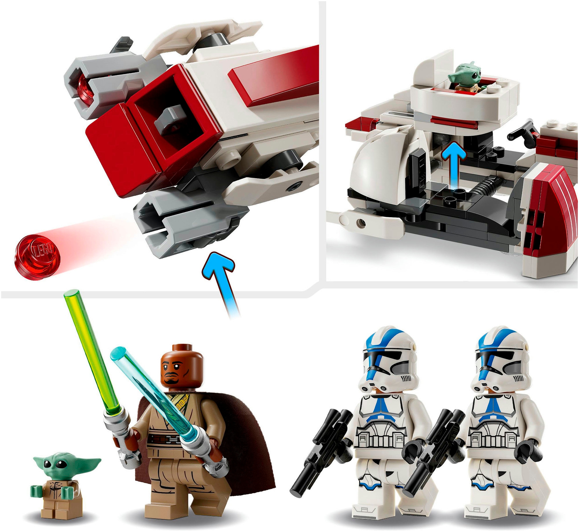 LEGO® Konstruktionsspielsteine »Flucht mit dem BARC Speeder™ (75378), LEGO Star Wars ™«