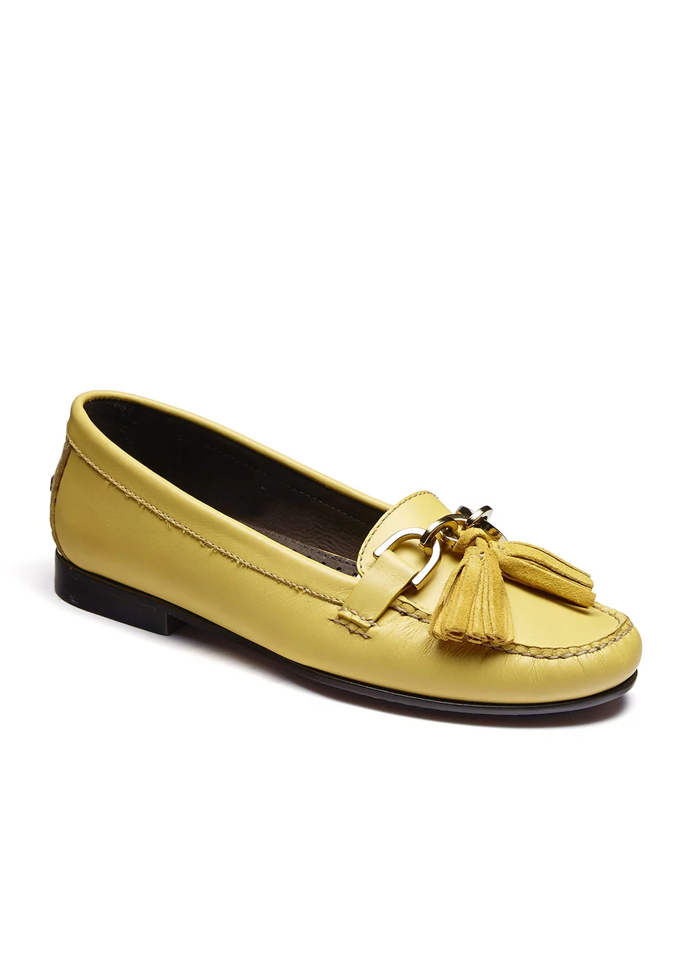 W TASSEL LOAFER CUIR JAUNE