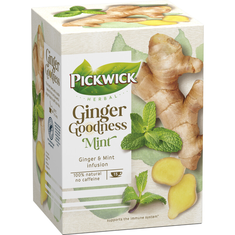Pickwick Ginger goodness mint kruidenthee