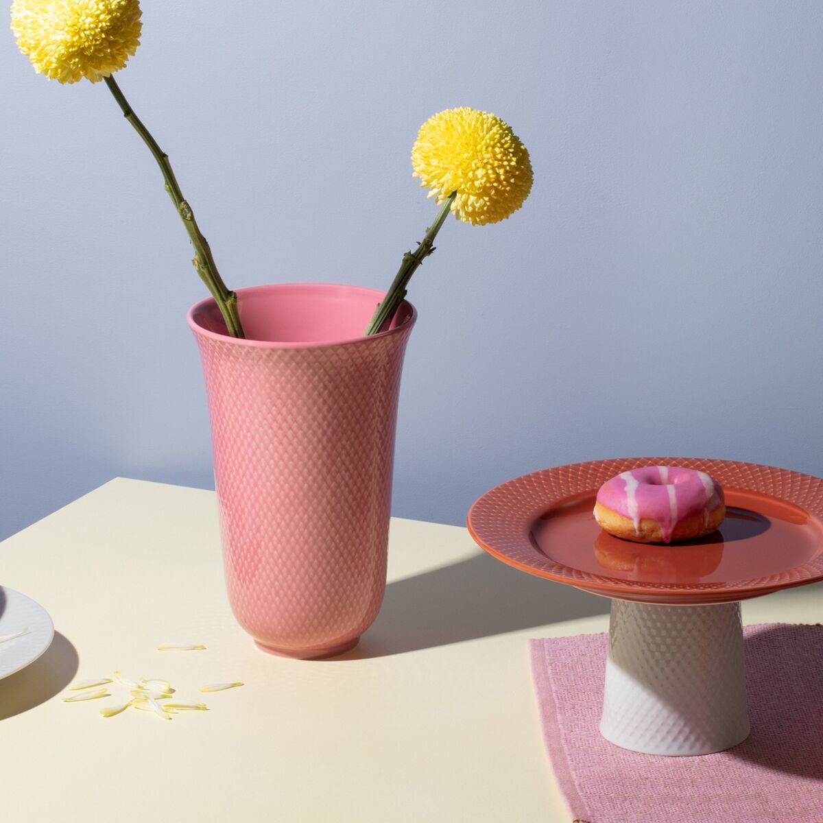 Rhombe Color vase, 20 cm, pinkki