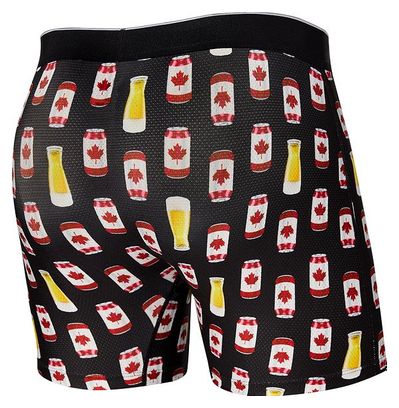Boxer Saxx Volt Breath Mesh Brief Canadian Lager Noir Rouge
