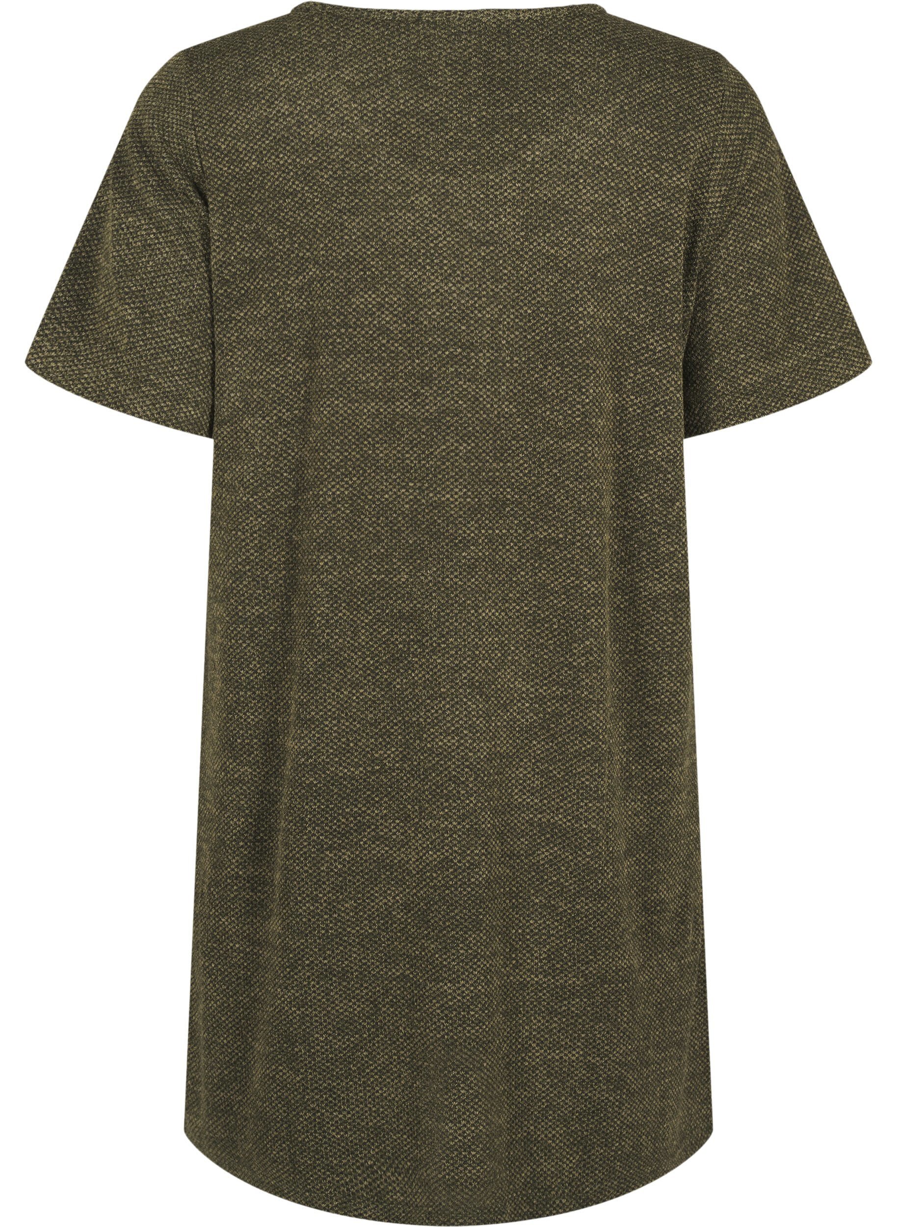 T-shirt kjole med korte ærmer
