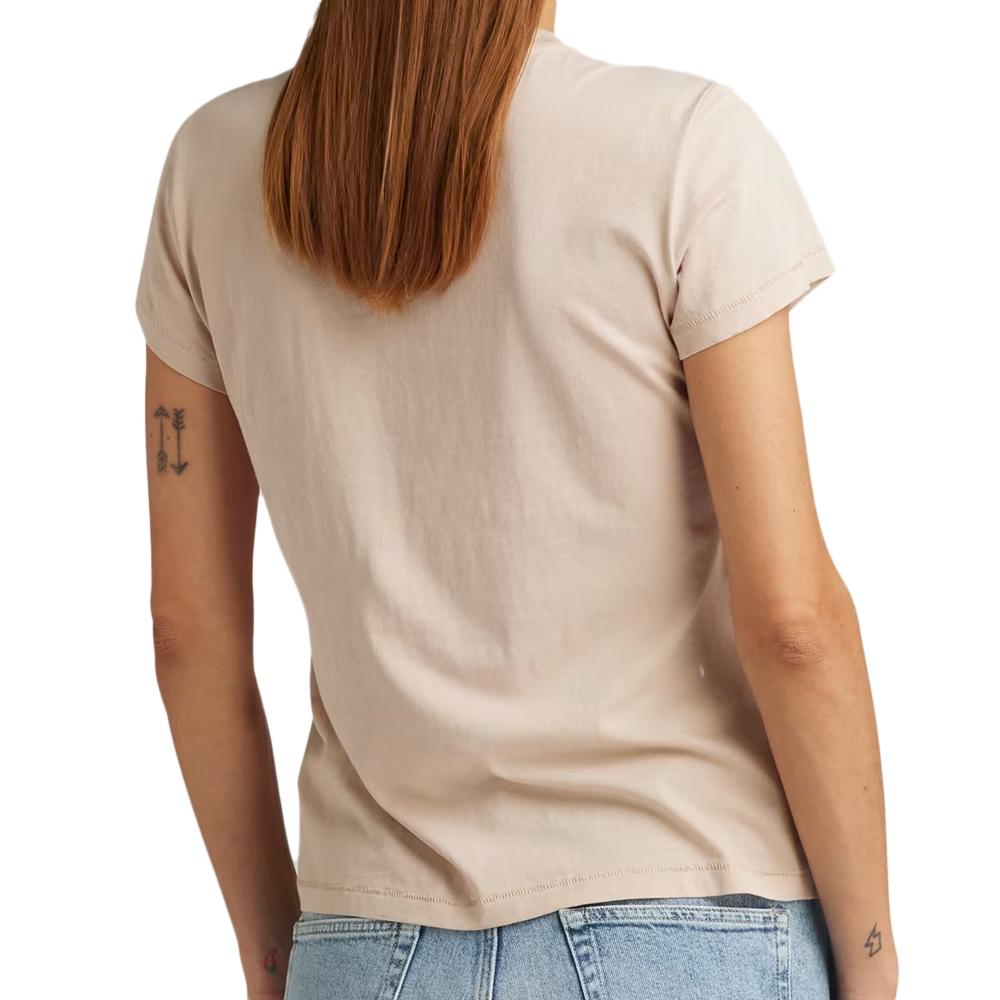 T-shirt Beige Femme G-Star Raw Front Seam