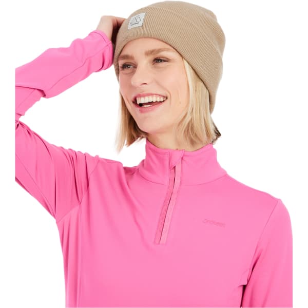 Sweat polaire PROTEST REFABRIZ 1/4 ZIP TOP W FOXY PINK