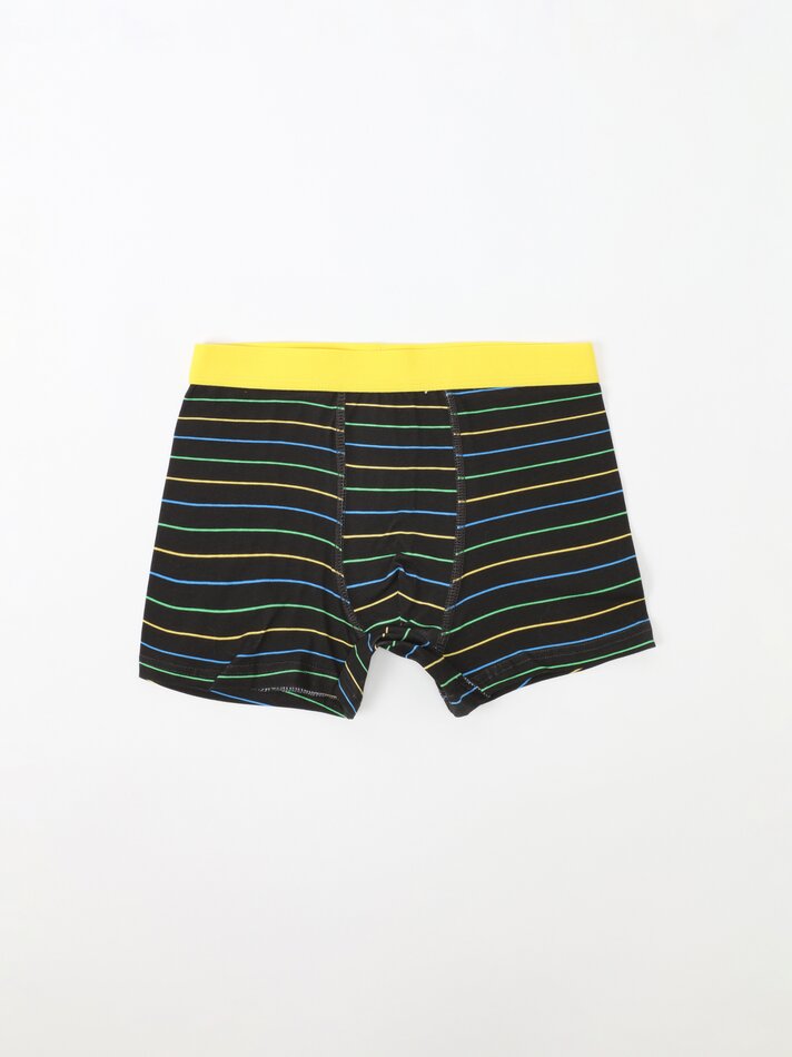 Pacote com 7 cuecas boxer com estampa de hambúrguer - Diversas cores