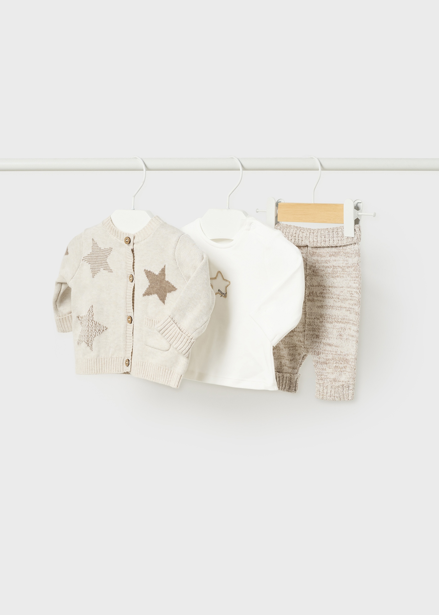 Conjunto de 3 peças Better Cotton para recém-nascidos