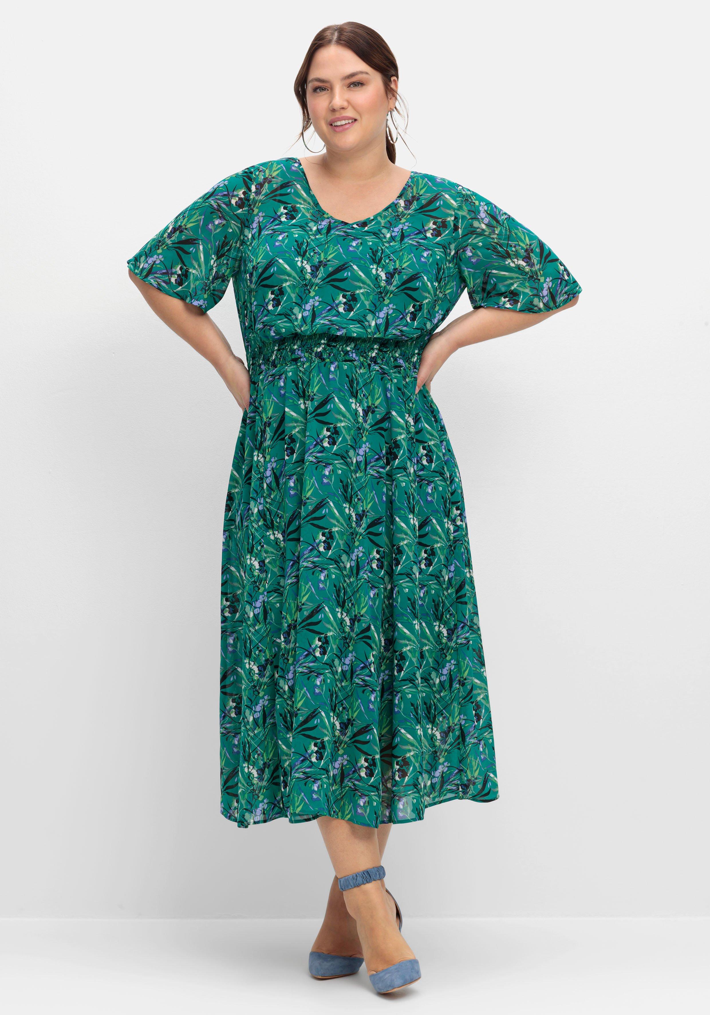 Abendkleid aus Chiffon, mit Unterkleid
