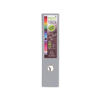 Exacompta Prem'Touch - Classeur à levier - Dos 80 mm - A4 Maxi - pour 715 feuilles - gris foncé