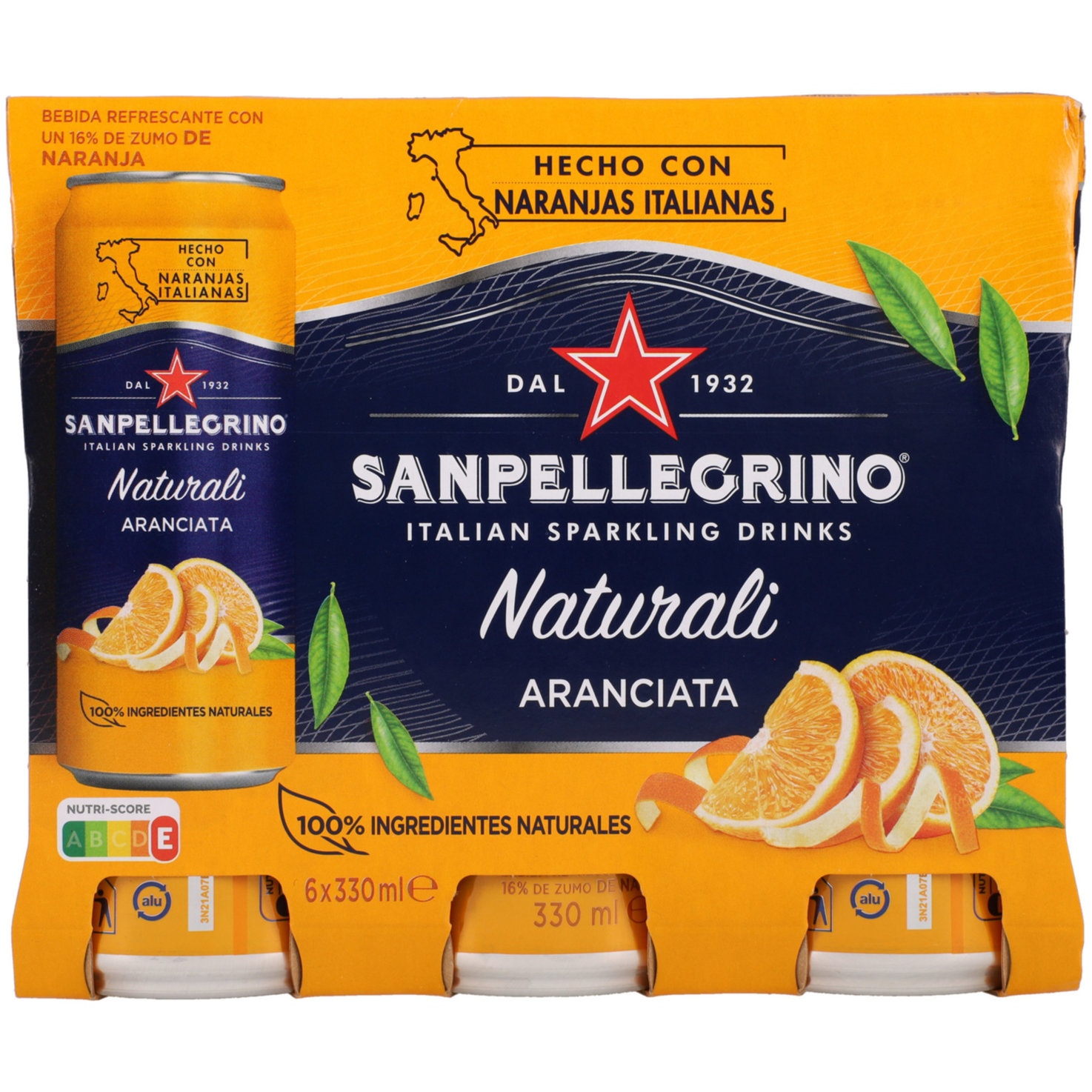San Pellegrino Aranciata 6x33cl -198cl