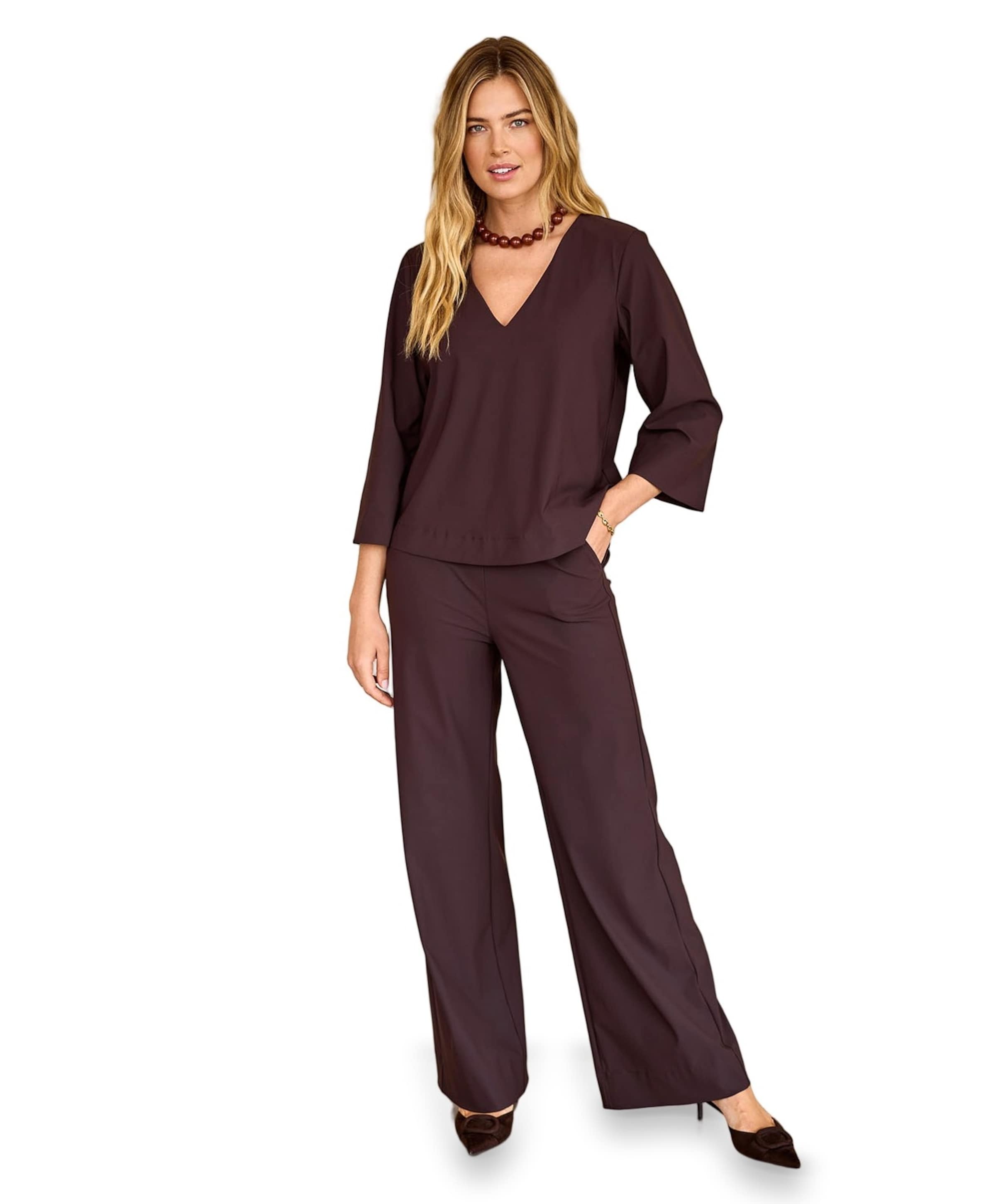 Studio Anneloes Lexie bonded trousers dames broek bruin