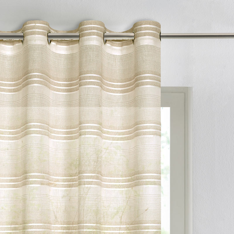 Voilage 'Meryle' à oeillets beige