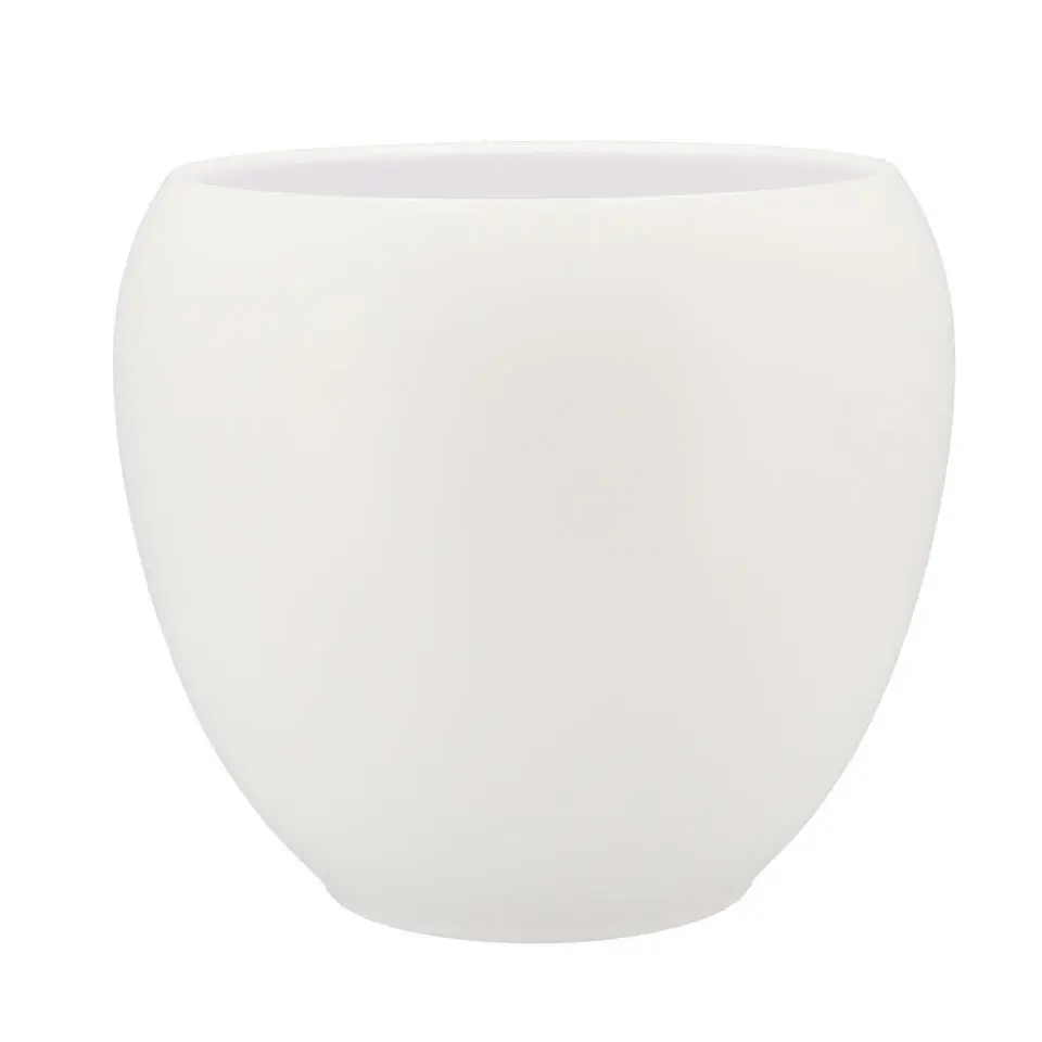 DK Design plantenpot - Vinci - wit mat - D24 x H28 cm