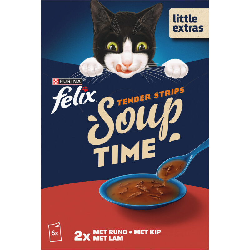 Felix Soup tender strips rund kip lam