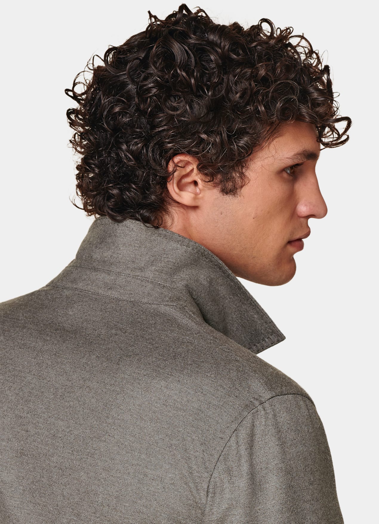 Veste chemise coupe Relaxed taupe