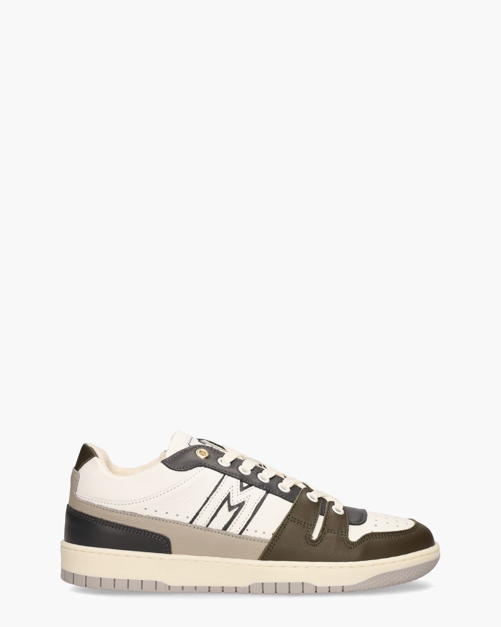 Mercer Amsterdam The Brooklyn M Wit/Blauw/Bruin Herensneakers