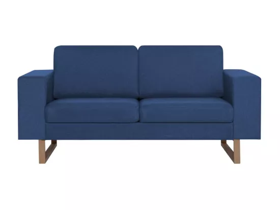 Ensemble de canapé 2 pièces Tissu Bleu