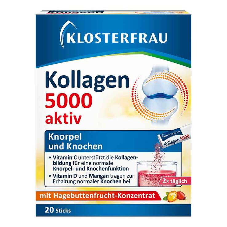 Klosterfrau Kollagen 5000 aktiv Granulat Sticks, 20 St