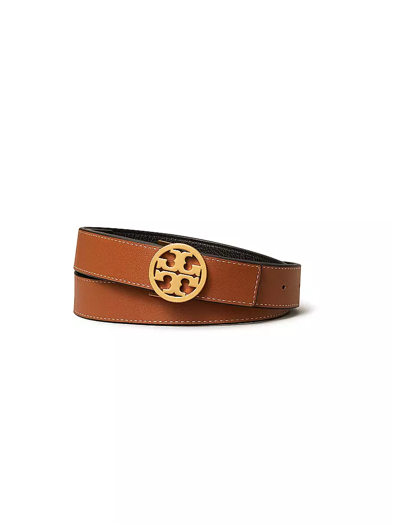 TORY BURCH Lederwendegürtel  MILLER schwarz