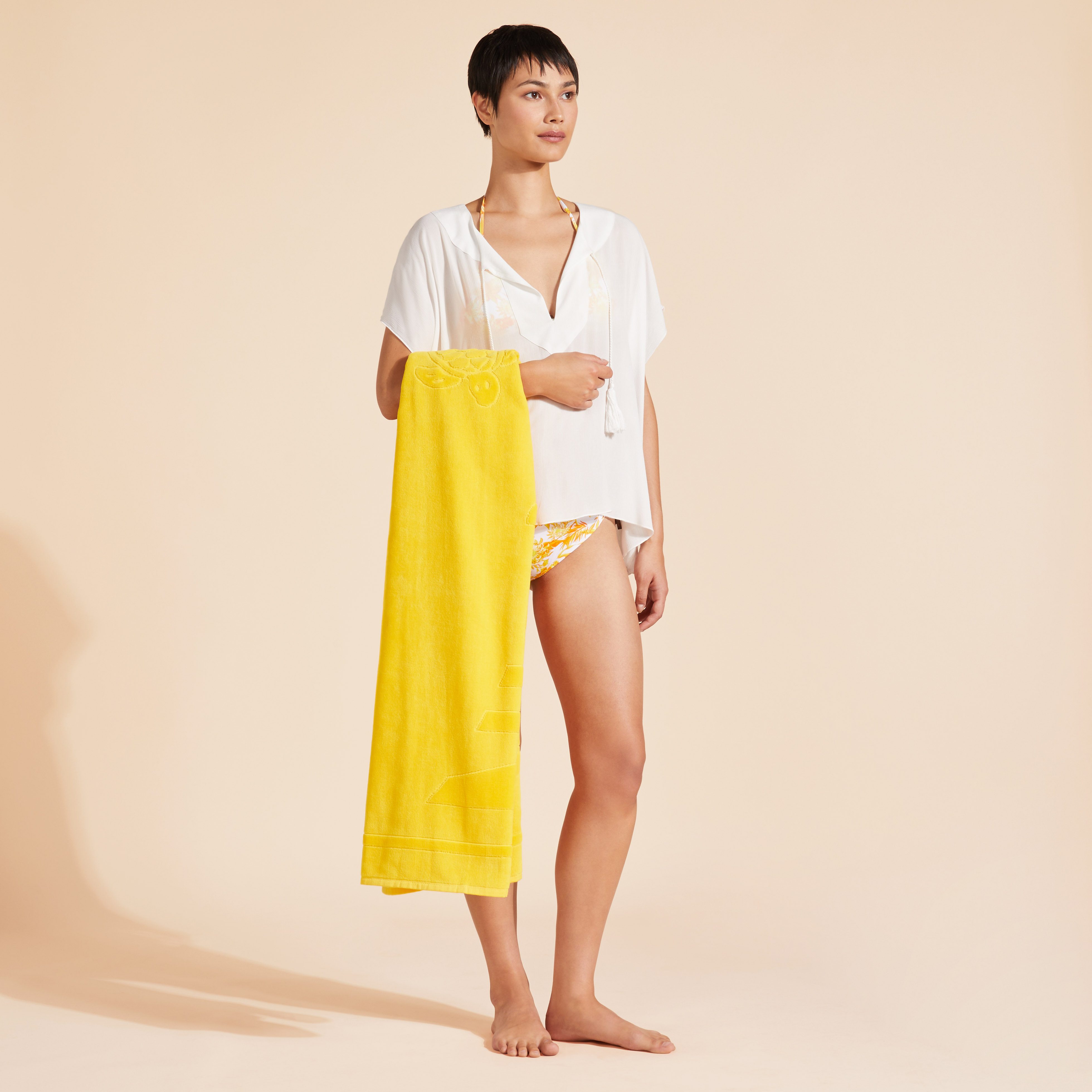 Top Manches Courtes en Viscose Femme Uni | Top Vilebrequin