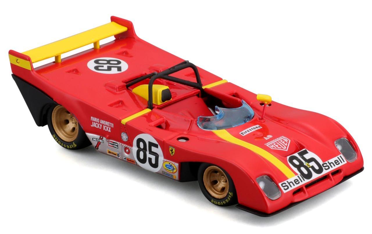 Ferrari Racing 312 P 1972 Rot 1:43Sammlermodell im Massstab 1:43