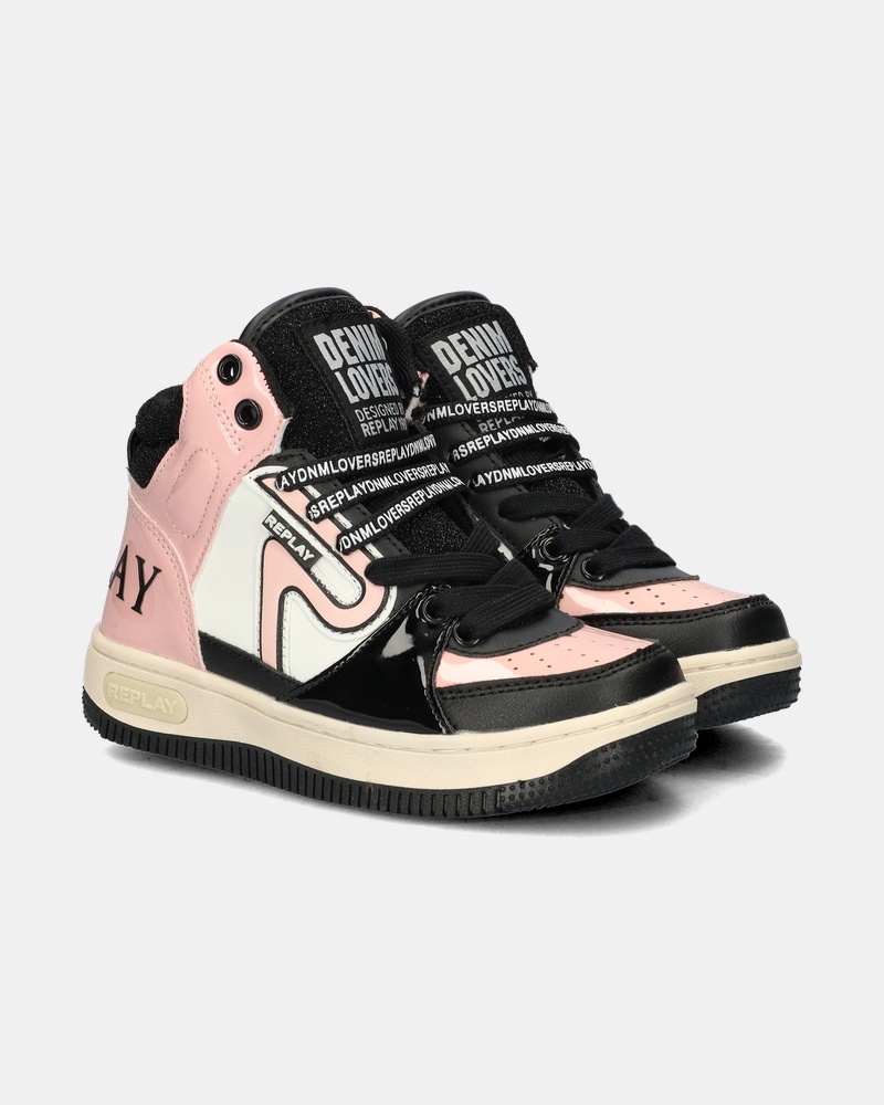 Replay Epic Jr. Hoge sneakers  - zwart