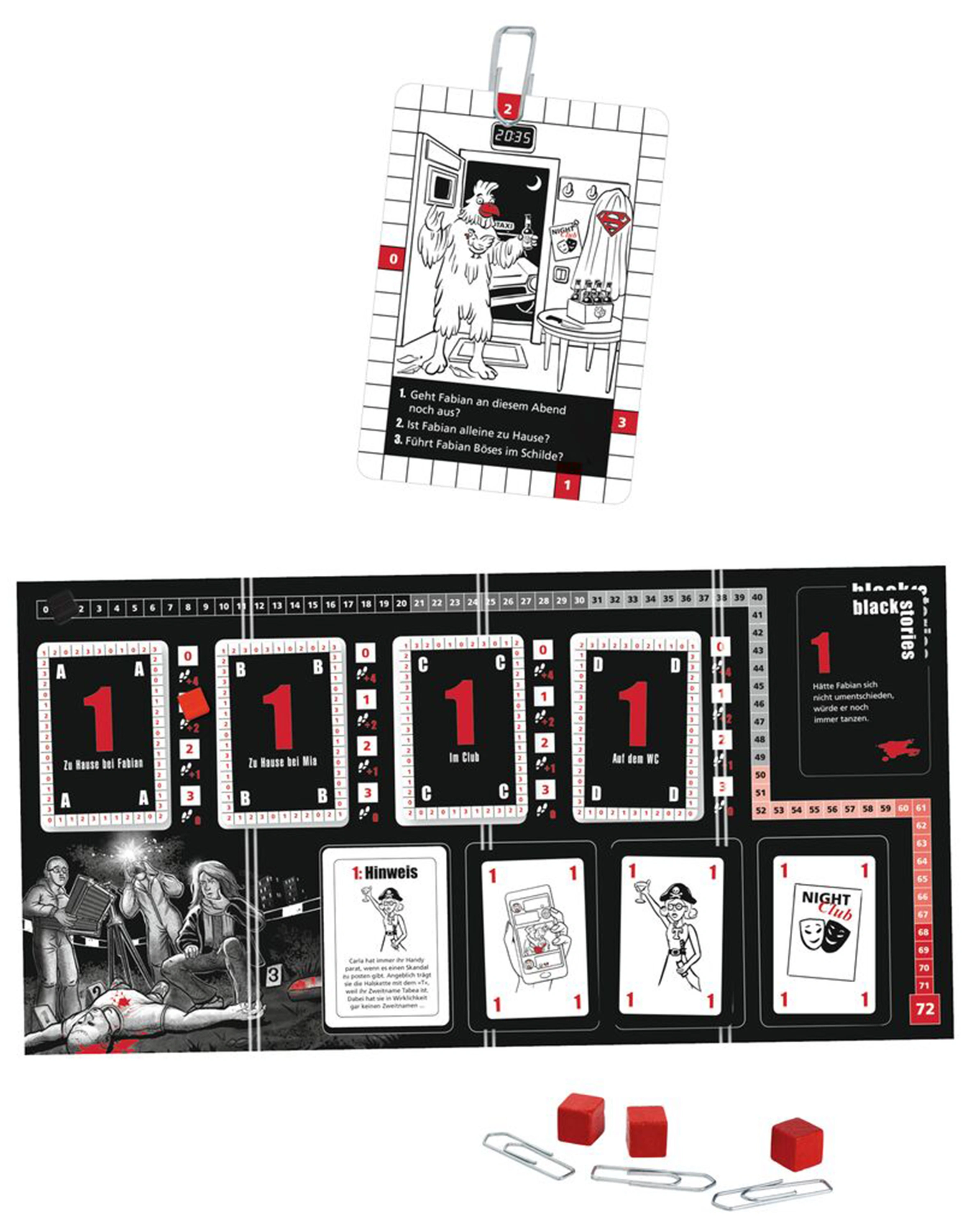 Brettspiel black stories - DAS SPIEL