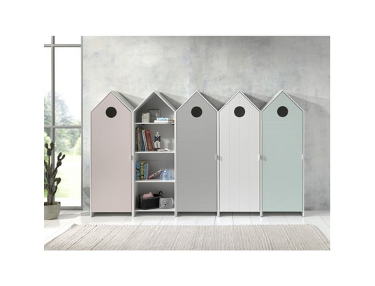 VIPACK - Armoire enfant Casami armoire ouverte + 4 armoires 1 porte