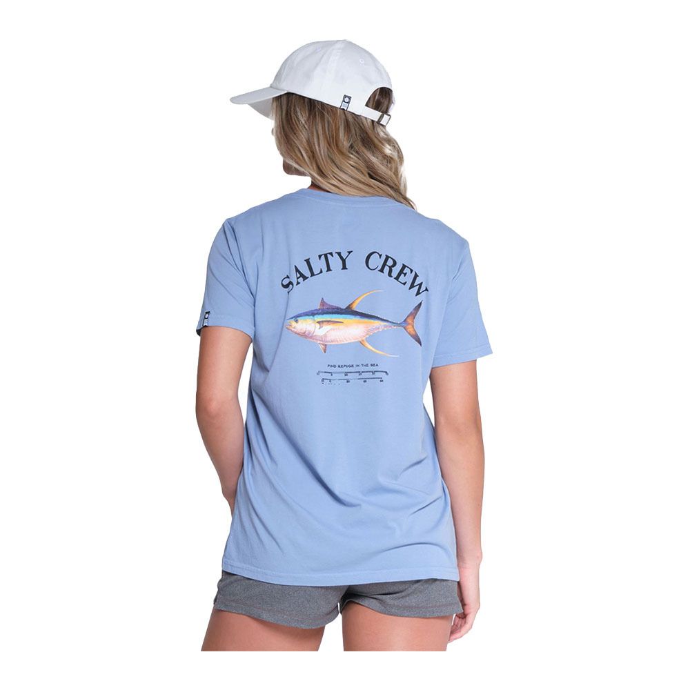 Salty Crew AHI MOUNT BOYFRIEND - Tee-shirt Femme marine blue