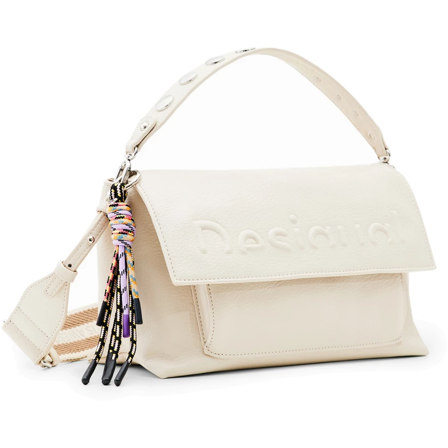 Desigual Half Logo Venecia 2.0 - Schultertasche 25.5 cm crudo