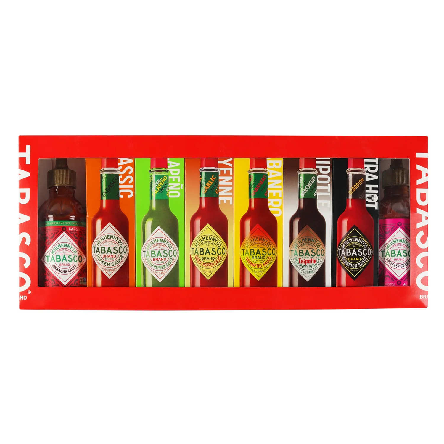 Coffret Tabasco Family of Flavors - 8 saveurs x 148ml
