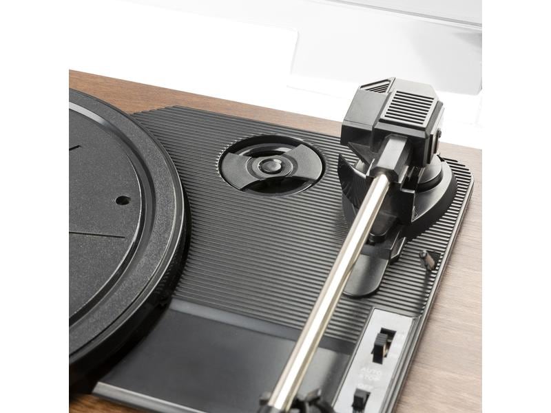 Fenton Plattenspieler RP161 Dunkelbraun Retroplattenspieler mit Bluetooth