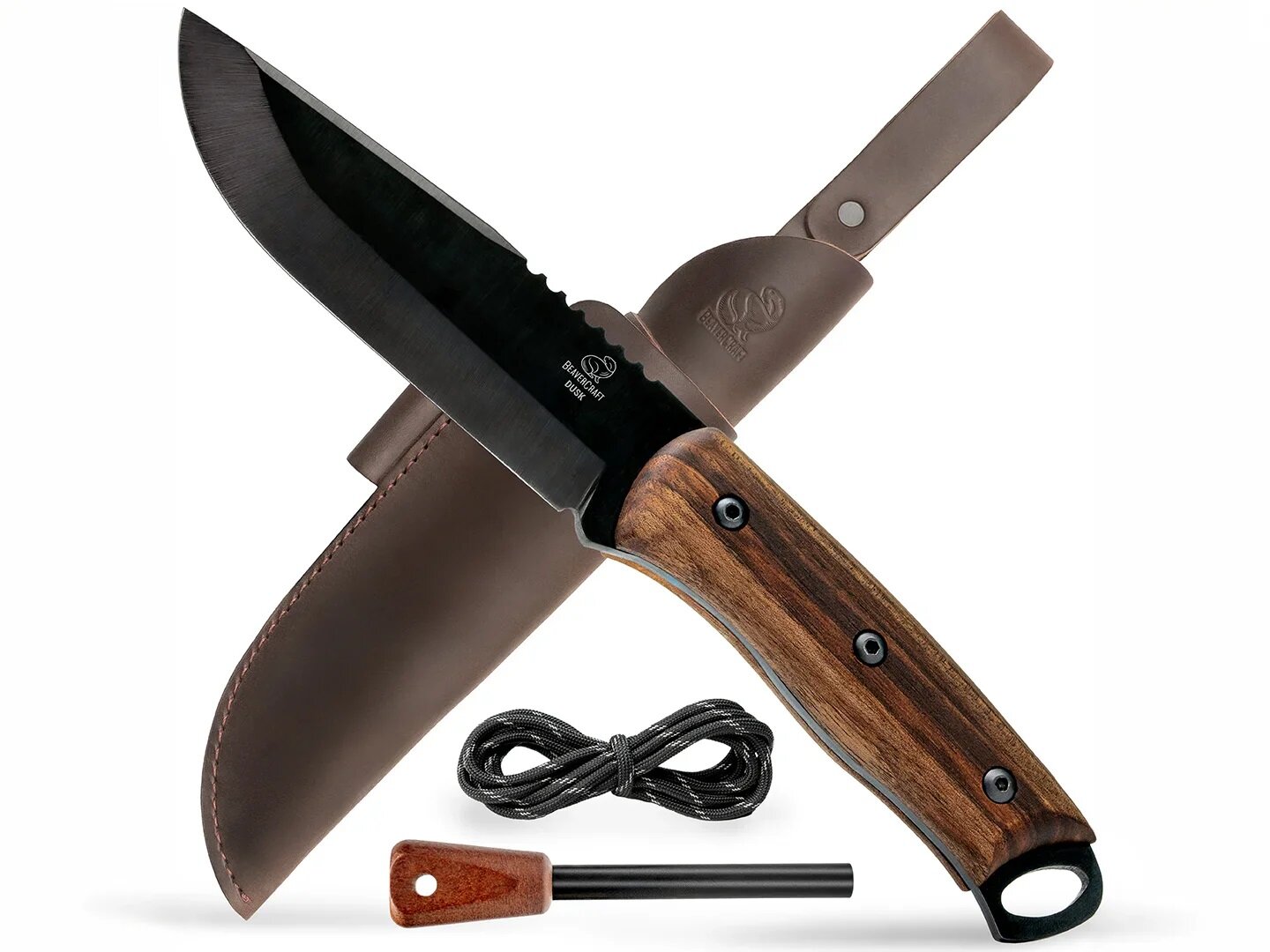 Beavercraft Dusk<br>Håndlaget fulltangkniv med slire og tennstål