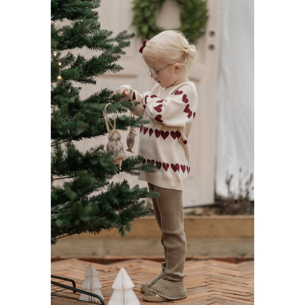 Køb Hanevild Ivory Red Heart Bluse